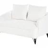 Sofá de 2 lugares em tecido bouclé branco HOBRO
