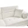 Sofá de 3 lugares em tecido bouclé branco SKIVE