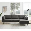 Chaise longue 4 lugares COSMO dereita cinza