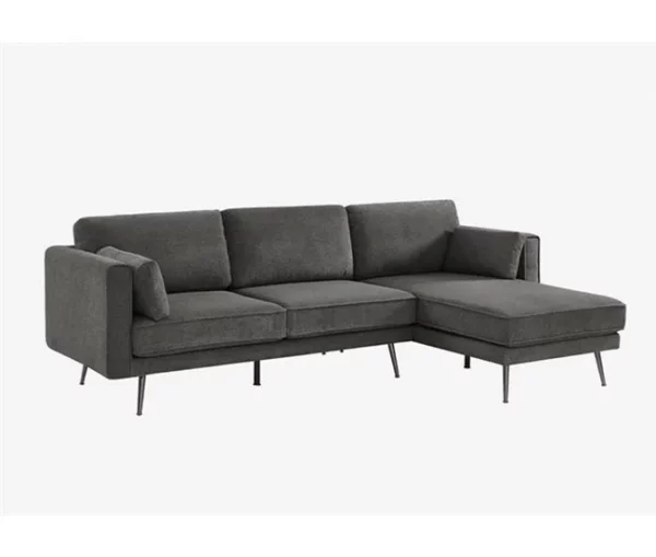 Chaise longue 4 lugares COSMO dereita cinza