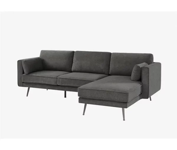 Chaise longue 4 lugares COSMO dereita cinza