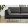 Chaise longue 4 lugares COSMO dereita cinza