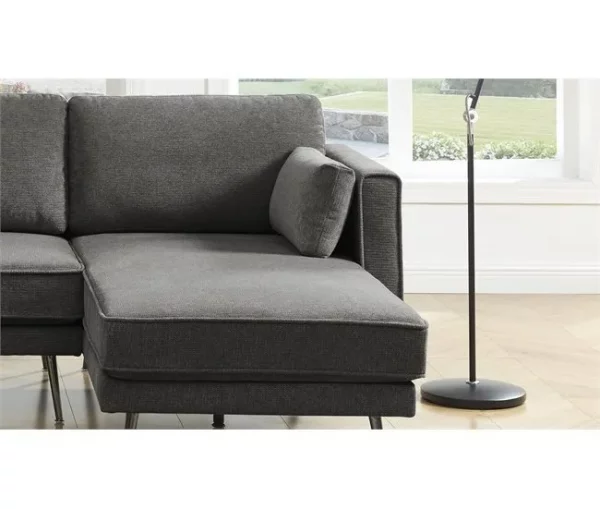 Chaise longue 4 lugares COSMO dereita cinza