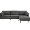 Chaise longue 4 lugares COSMO dereita cinza