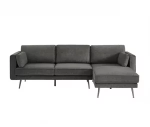 Chaise longue 4 lugares COSMO dereita cinza