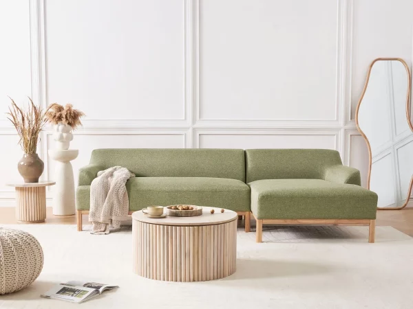 Left Corner Sofa Green SOSJO