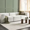 Sofa FALSTERBO 3 seater corduroy white DEF