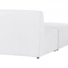 Chaise-longue em bombazine branco sujo LEMVIG