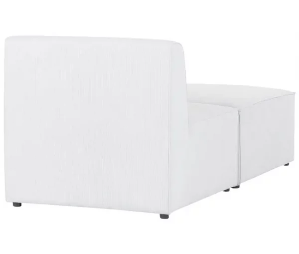 Chaise-longue em bombazine branco sujo LEMVIG