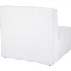 Chaise-longue em bombazine branco sujo LEMVIG