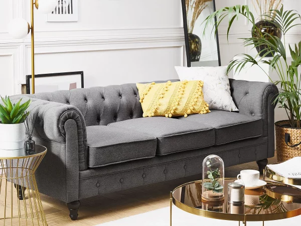 3-Sitzer CHESTERFIELD Grau CH.