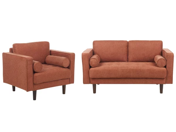2 Seater+Armchair NURMO Golden Brown DEF
