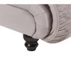Chaise-longue em tecido castanho LORMONT
