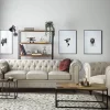 Set Sofa Sessel CHESTERFIELD BIG Beige CH