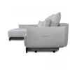 Chaise longue STOCKHOLM com cama e baú esquerda 4 lugares cinza