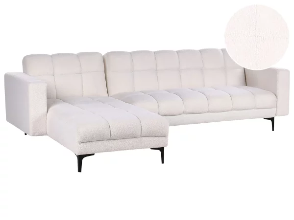 RH Corner Sofa, ALNES, Boucle, White, DEF