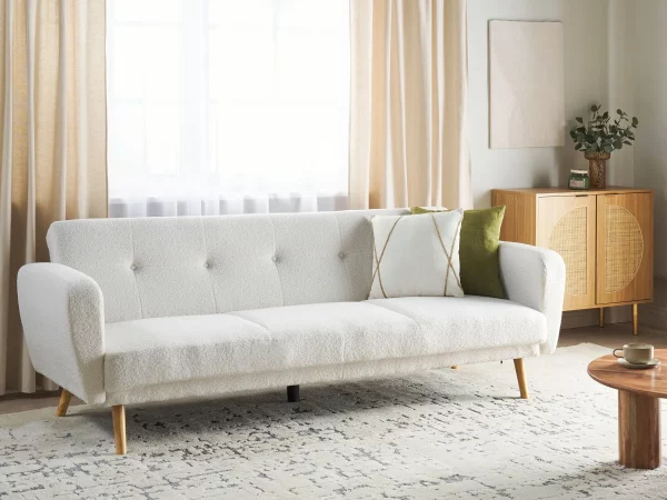 3 Seater, FLORLI, White Boucle, DEF