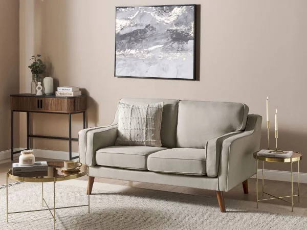 2 Seater Sofa LOKKA Beige DEF