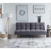 Sofá-cama cinzento escuro SILJAN