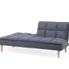 Sofá-cama cinzento escuro SILJAN