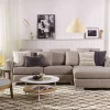 Sofa Eckofa L OSLO beige, aus Stoff ohne Ottomane CH