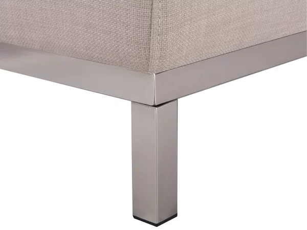 Sofa Eckofa L OSLO beige, aus Stoff ohne Ottomane CH
