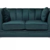 Sofa GAULA, blau-grun, 2-er CH