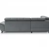 Sofá de canto com cama BENIX esquerda 4 lugares cinza
