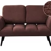 Sofa bed BREKKE, brown boucle
