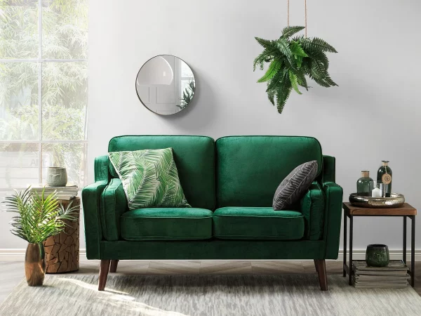 Sofa LOKKA, 2 sitzer grün CH.
