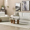 Sofa Set, ALLA, white boucle