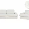 Sofa Set, ALLA, white boucle