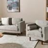 2 Seater + Armchair NURMO Taupe DEF