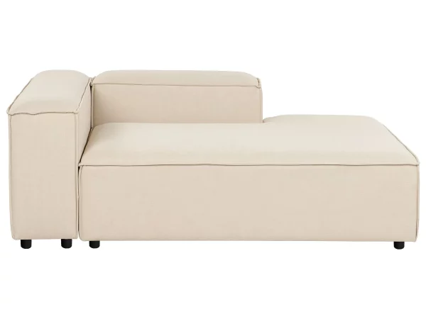 Left Fabric Chaise Lounge Beige ARDAL