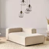 Left Fabric Chaise Lounge Beige ARDAL