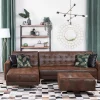 Sofa links/rechts ABERDEEN Old Style Braun CH.
