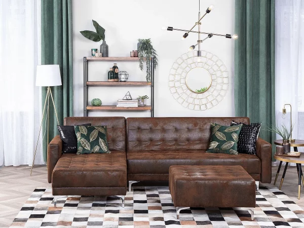 Sofa links/rechts ABERDEEN Old Style Braun CH.
