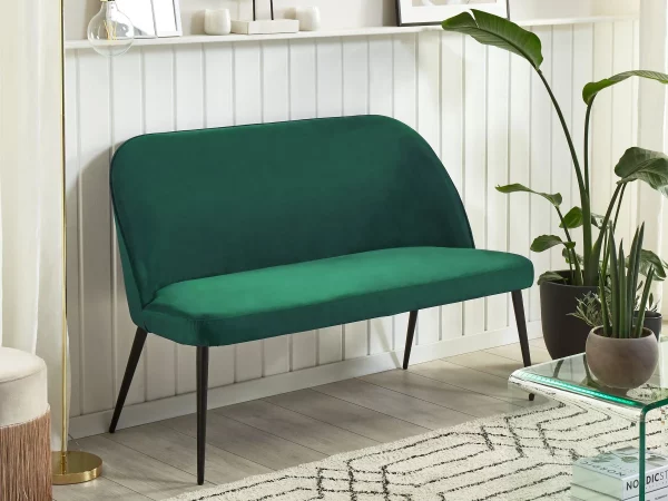 Sofa OSBY Samtstoff dunkelgrün CH