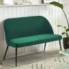 Sofa OSBY Samtstoff dunkelgrün CH