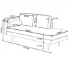 Chaiselongue MIRAMAS links dunkelrot CH