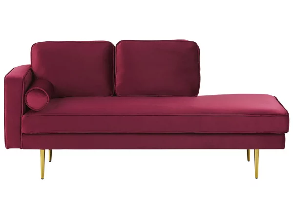 Chaiselongue MIRAMAS links dunkelrot CH