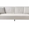 Sofa LUCAN, light beige fabric, black legs DEF