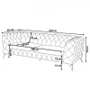Sofa SOTRA, Samtstoff grün CH