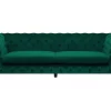 Sofa SOTRA, Samtstoff grün CH
