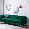 Sofa SOTRA, Samtstoff grün CH