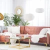 Sofa links/rechts ABERDEEN Samt Rosa CH