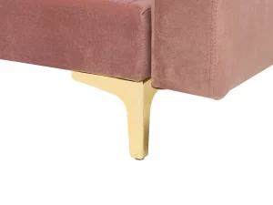 Sofa links/rechts ABERDEEN Samt Rosa CH