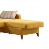 Chaise longue convertível em cama LIKA reversível 4 lugares amarelo