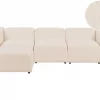 Sofa FALSTERBO 3 seater with ottoman boucle beige DEF