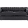 Sofa CHESTERFIELD schwarz CH